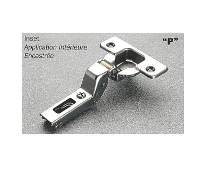 Salice - 110Â° Screw-on Inset Push-To-Open Hinge