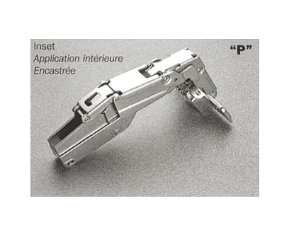 Salice - 165Â° Screw-on Inset Self-Close Hinge