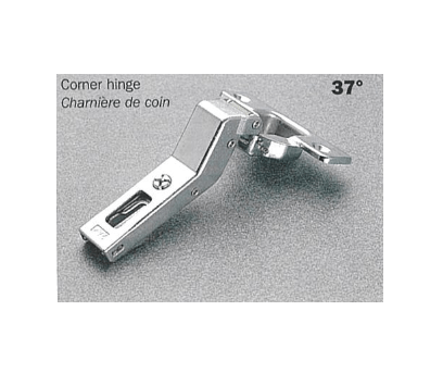 Salice - 37Â° Angle Screw-on Self-Close Clip-on Hinge