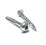 #8 x 2-1/2" White Round Washer Head #2 Square Drive Deep Thread T17 -250 PAK