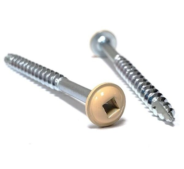 #10 X 3 Maple Round Washer Head #2 Square Drive Deep Thread