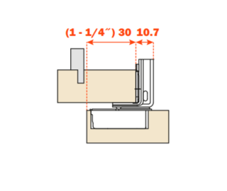Salice - 106Â° Screw-on 1 1/4" Overlay - Zero Protrusion Soft-Close Hinge w/ Deactivation Switch