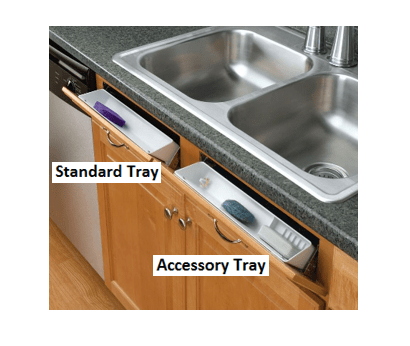 Rev-A-Shelf - 11" White Polymer Standard Tip-Out Tray