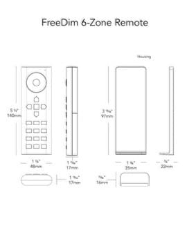 12V Black 6-Zone Remote