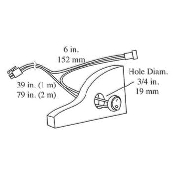 12V White Rocker Switch
