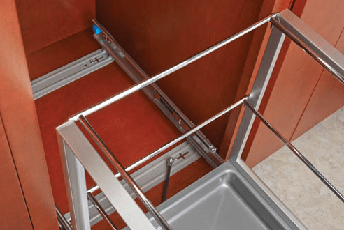 Rev-A-Shelf - 14-5/16" Hamper Bottom Mount Rev-A-Motionâ€šÃ‘Â¢ Aluminum / Canvas Liner for Closet