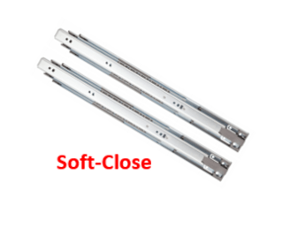 14" CGS 100lbs 3/4 Extension Soft Close Side Mount Slides