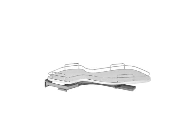 Rev-A-Shelf - 15" Gray Pullout Single-Tier Left Handed