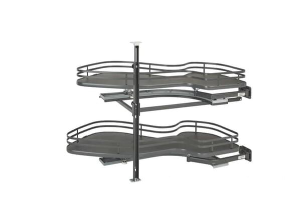 Rev-A-Shelf - 15" Orion Gray Pullout Two-Tier Right Handed
