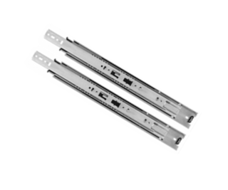 18" - 6500B 125lbs KV Full Extension Self-Close Side Mount Slides