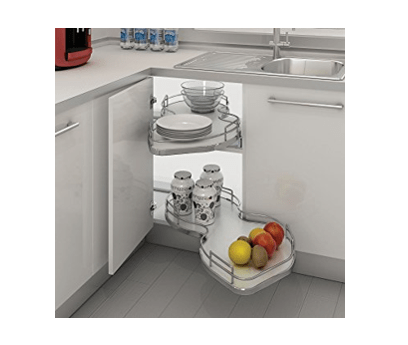 Rev-A-Shelf - 18" Gray Pullout Two-Tier Right Handed