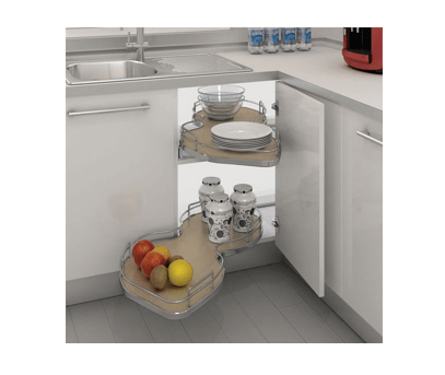 Rev-A-Shelf - 18" Maple Pullout Two-Tier Left Handed