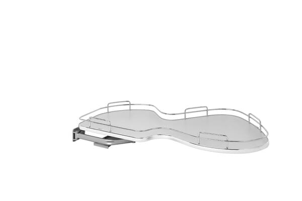Rev-A-Shelf - 21" Gray Pullout Single-Tier Left Handed