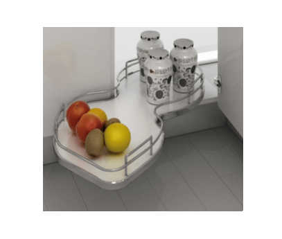 Rev-A-Shelf - 21" Gray Pullout Single-Tier Left Handed