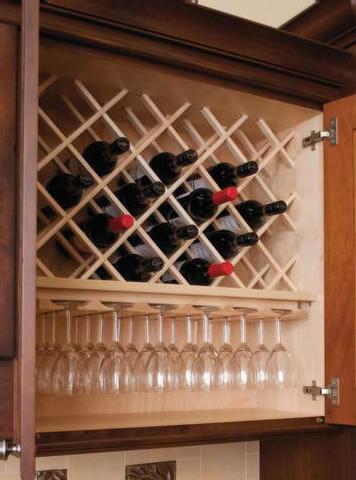 24" H x 30" W Cherry Wine Rack Lattice