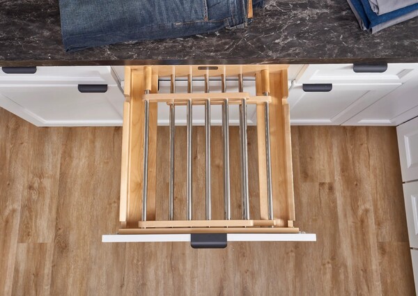 24" Wood Drying Rack Drawer w/ BLUM Soft-Close Slides