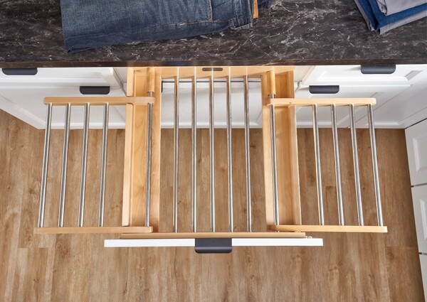 24" Wood Drying Rack Drawer w/ BLUM Soft-Close Slides