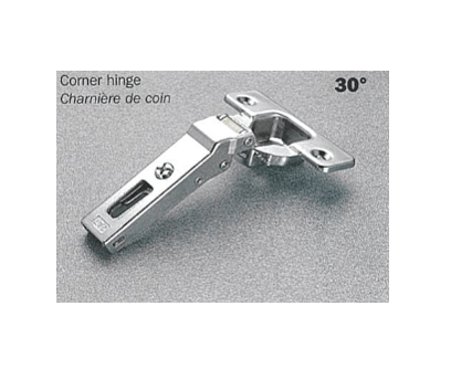 Salice - 30Â° Angle Screw-on Self-Close Clip-on Hinge