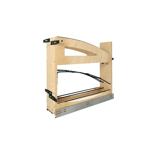 5" Craftsman Collection Base Cabinet Pullout with Tray Divider / Foil Wrap Holder with Blumotion Soft-Close