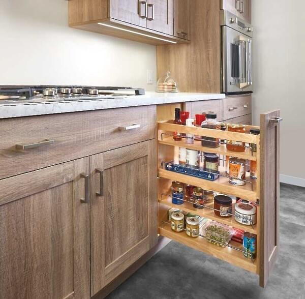 Rev-A-Shelf - 7" Bottom Mount Base Cabinet w/ Blumotion Soft-Close