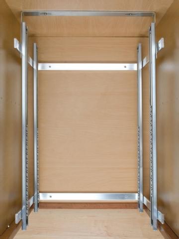 Rev-A-Shelf - 8-3/4" x 18" Base Cabinet Pullout 2 Tier Wire Basket Reduced Depth