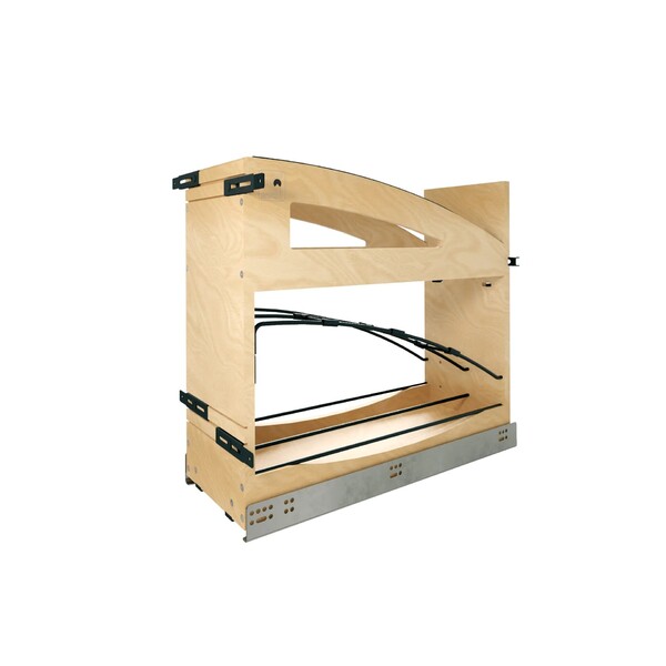 8" Craftsman Collection Base Cabinet Pullout with Tray Divider / Foil Wrap Holder with Blumotion Soft-Close