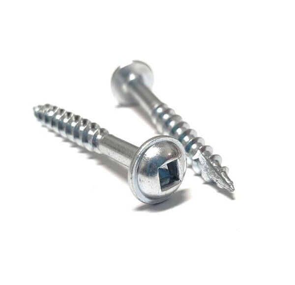 #8 x 2-1/2" Round Washer Head #2 Square Deep Thread T17-PAK-250