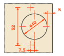 Salice - 94Â° F SERIES 40mm Cup Screw-on Full Overlay Self-Close Hinge For Thick Doors