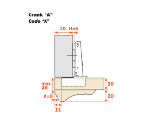 Salice - 94Â° F SERIES 40mm Cup Screw-on Full Overlay Self-Close Hinge For Thick Doors