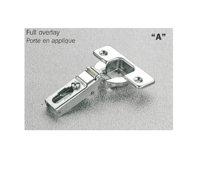 Salice - 94Â° Screw-on Full Overlay Self-Close Hinge (Short Arm)