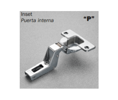 Salice - 94Â° F SERIES 40mm Cup Screw-on Inset Self-Close Hinge For Thick Doors