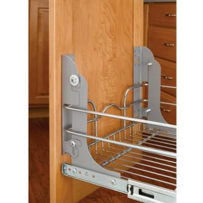 Rev-A-Shelf - Accessories Silver Door Mount Kit for Wire Waste Containers