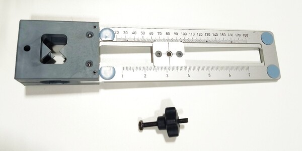 Drill body for handles and knobs, aluminium and plastic