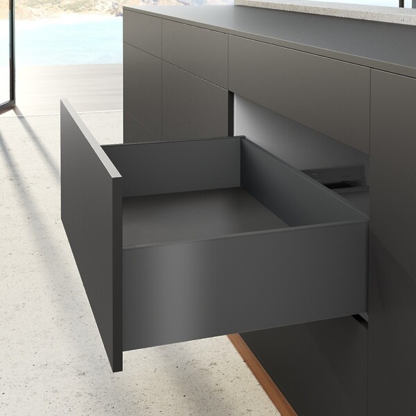 AvanTech YOU Drawer side profile, height 187 mm x NL 270 mm, Anthracite, Left