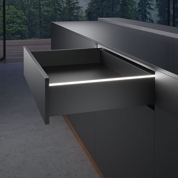 AvanTech YOU Illumination design profile (trimmable), Anthracite, NL 270-550 mm