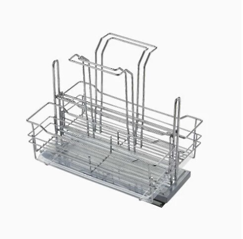 (GREAT VALUE) Soft-closing Under Sink Pull-out Organizer w/Removable Left and Right Sides