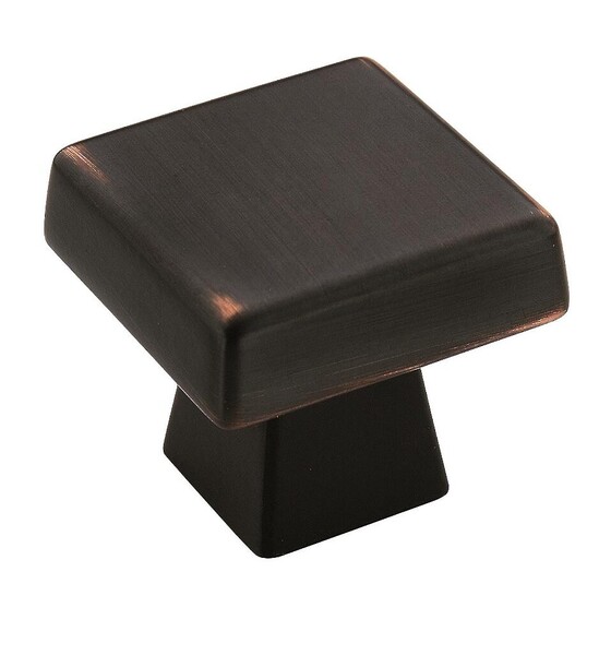 Blackrock 1-1/2" Square Knob Oil Rubbed Bronze