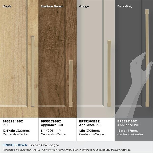 Blackrock - 18" Appliance Pull CC Golden Champagne