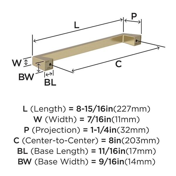 Blackrock Pull 8" CC Golden Champagne