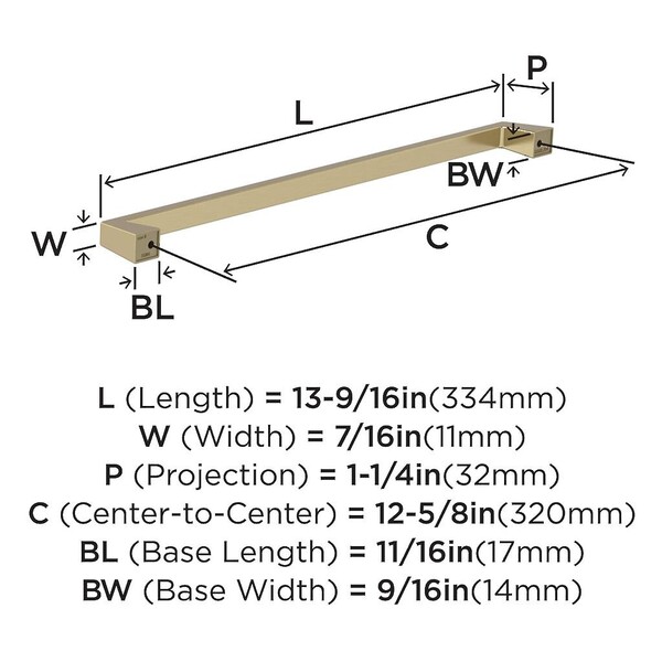 Blackrock Pull - Pull 320mm CC Golden Champagne