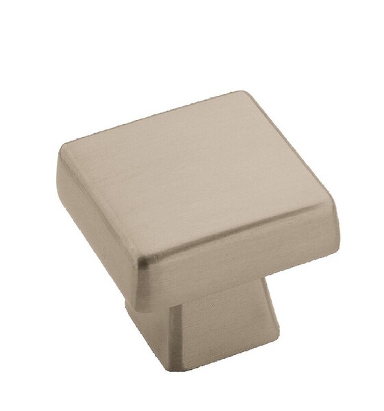 Blackrock Square Knob - Satin Nickel