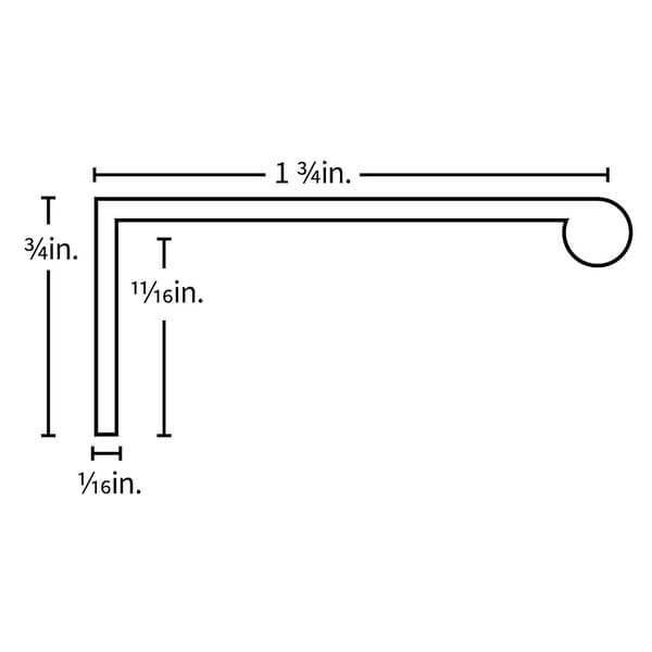 Glacier - Finger Pull 3" Brushed Brass