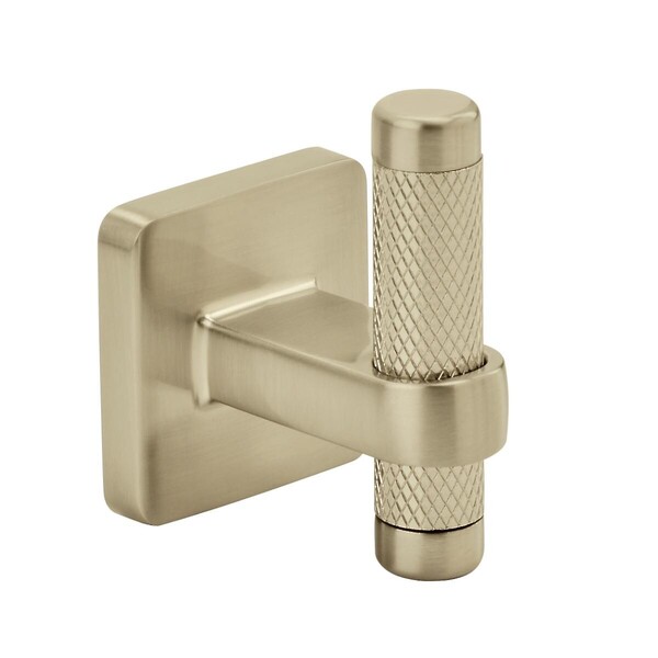 Bronx Decorative Hook Single Prong Golden Champagne