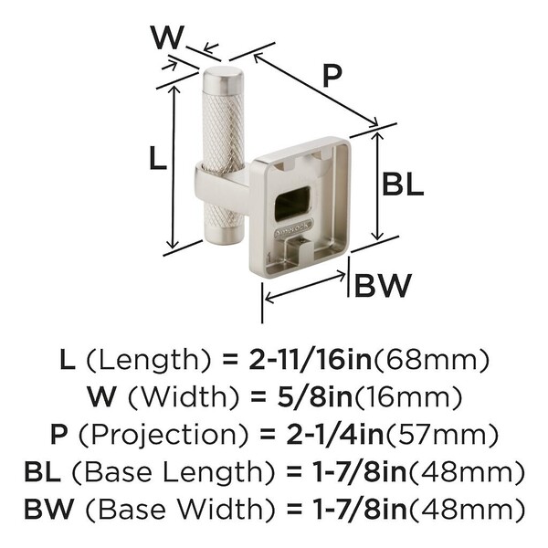 Bronx Decorative Hook Single Prong Satin Nickel