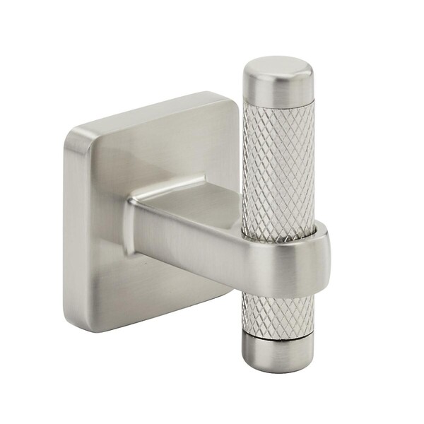 Bronx Decorative Hook Single Prong Satin Nickel