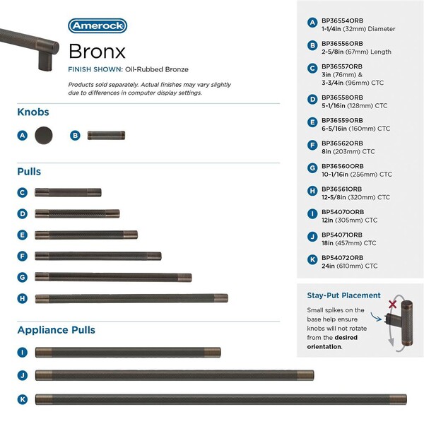 Bronx Pull 160mm CC Oil Rubbed Bronze