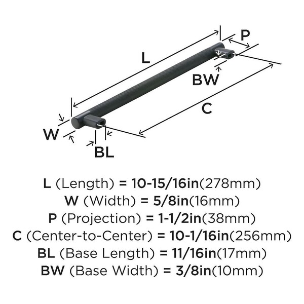 Bronx Pull 256mm Black Bronze