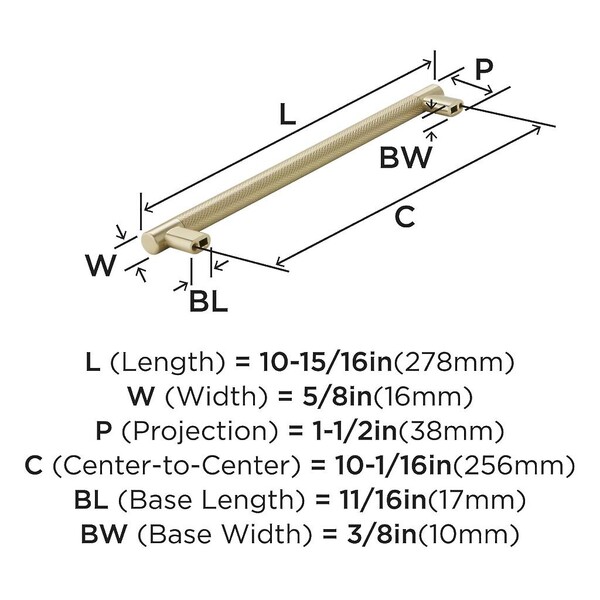 Bronx Pull 256mm CC Golden Champagne