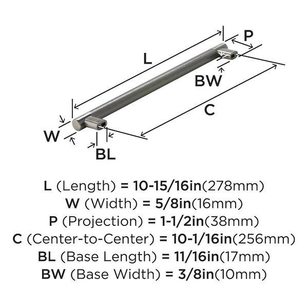Bronx Pull 256mm CC Gunmetal