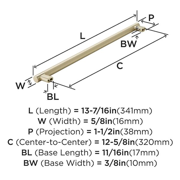 Bronx Pull 320mm CC Golden Champagne